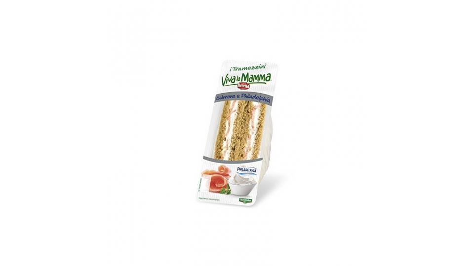 Viva la Mamma Beretta Tramezzino Salmone Philadelphia Light con Pane al Malto