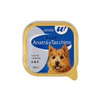 PATE' CON ANATRA E TACCHINO PER CANE 300G U! Confronta & Risparmia