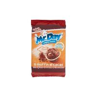 Mr. Day - Muffin al Cacao, con Pepite di Cioccolato, Pacco da  6X42 g, totale: