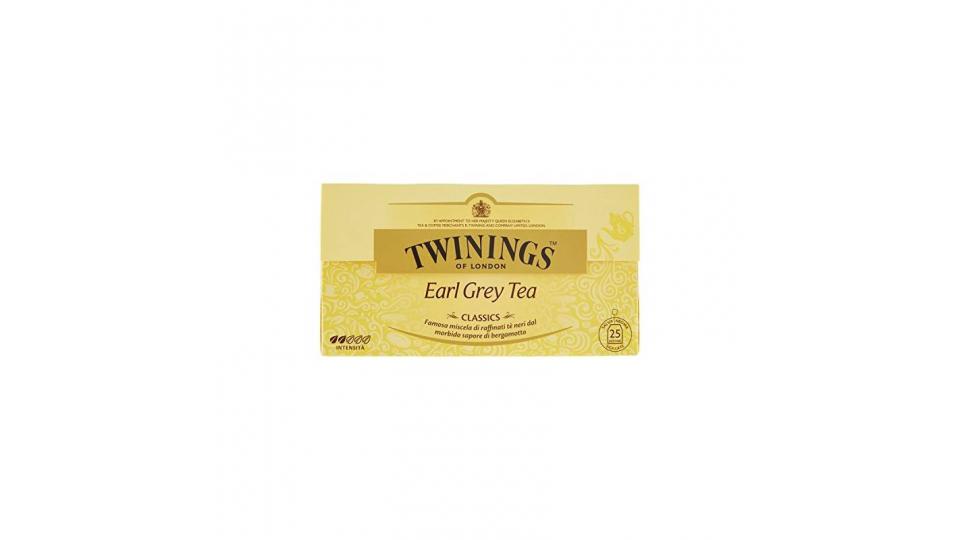 Twinings - Earl Grey Tea Classics, Famosa miscela di raffinati tè neri dal morbido sapore di bergamotto