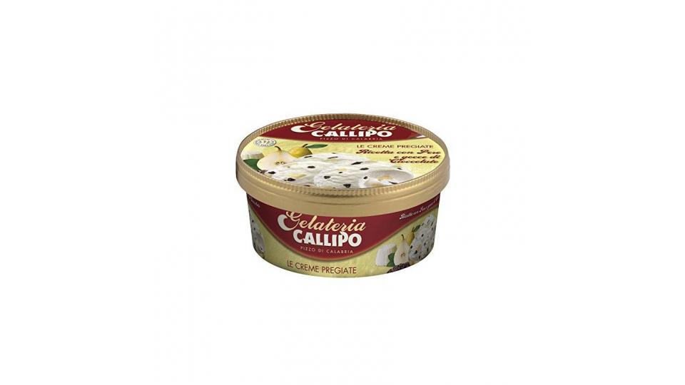 Callipo Gelateria Le Creme Pregiate Ricotta e Pera con Gocce di Cioccolato