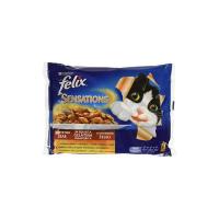 Felix - Sensations , Con Manzo con pomodoro e Pollo con Carote , cibo gatto