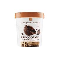 Gelato morbido e cremoso gusto cioccolato fondente il Viaggiator Goloso