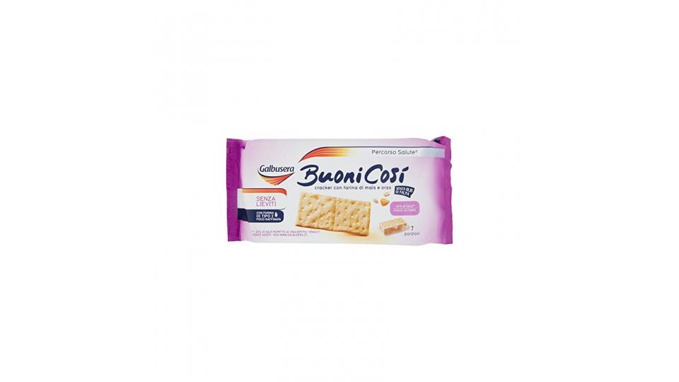 Buoni Cosi' - Cracker Con Farina Di Mais E Orzo, Senza Lieviti