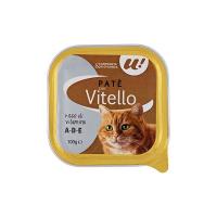 PATE' CON VITELLO PER GATTO 100G U! Confronta & Risparmia