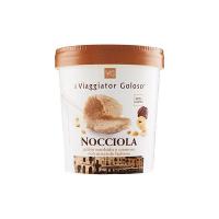Gelato morbido e cremoso gusto nocciola il Viaggiator Goloso