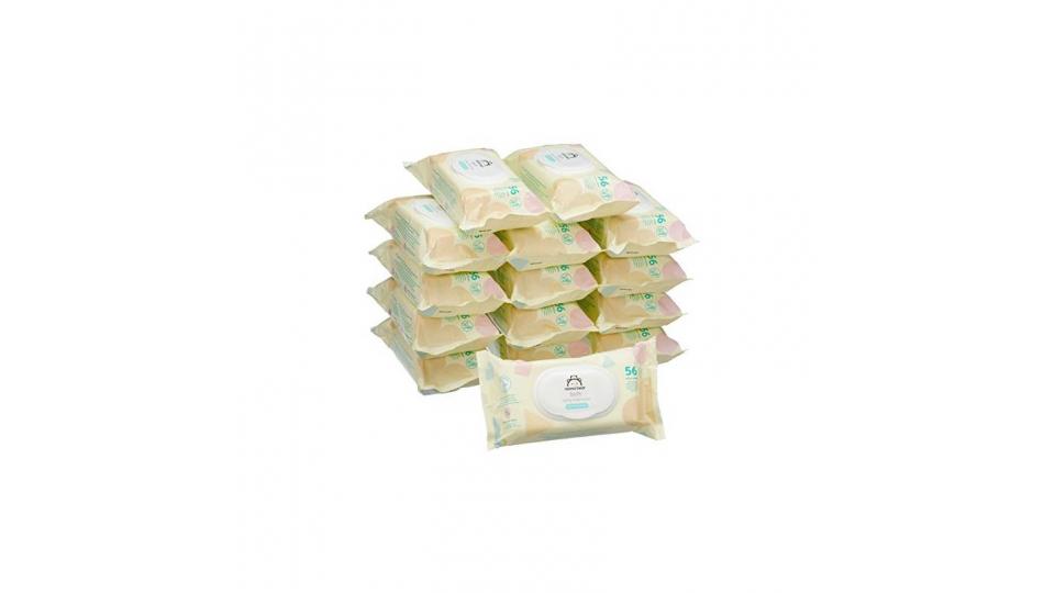 Mama Bear Soft Salviette Umidificate per Bebè - 15 Confezioni  x 56 Salviette (840 pezzi)