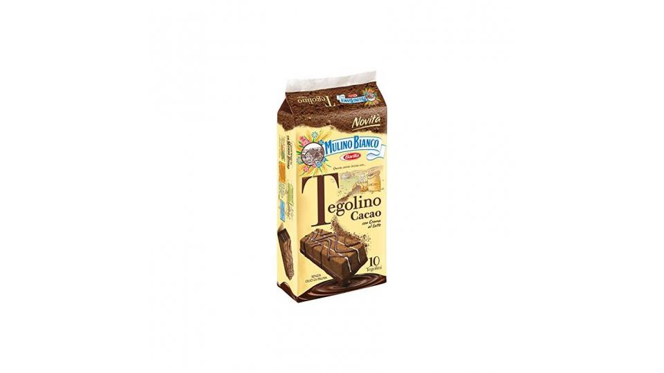 Barilla Tegolino Cacao - 1 Confezione da 10 Tegolini [350 gr]