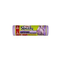 Domopak Spazzy Lavanda - Sacchi Nettezza, Ultra Resistenti, Pattumiera Media 28Lt, Antiforo, Profumati, Con Manici