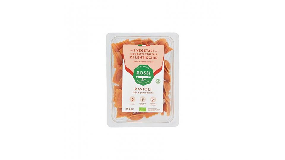Ravioli lenticchie con tofu e pomodorini