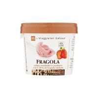 Gelato morbido e cremoso gusto Fragola 80g il Viaggiator Goloso