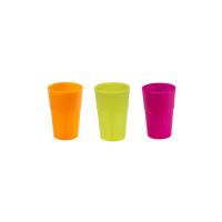 Mojito Design Cocktail Bicchieri Misti, Plastica, Multicolore Fluo