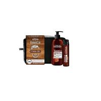 L'Oréal Paris Men Expert Barber Club Kit Barba Corta Pochette con Detergente 3-In1, Barba-Viso-Capelli e Gel Idratante per Barba Corta