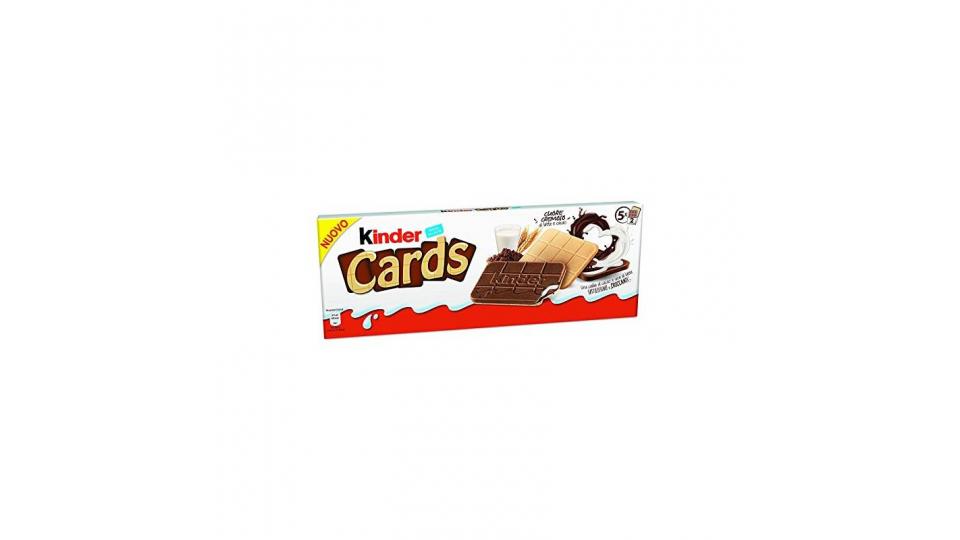 KINDER CARDS SPECIAL EDITION - BISCOTTI RICOPERTI DI CIOCCOLATO KINDER (5 PACCHETTI DA 2 BISCOTTI)