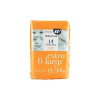 14 PANNOLINI BABY CARE EXTRA LARGE DRY COMFORT 15-30 KG U! Confronta & Risparmia