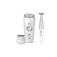 Braun Silk-Épil 7 7-561 Wet&Dry Epilatore senza Filo con 8 Accessori, Bianco