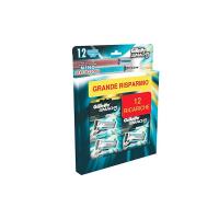 Gillette Mach3 Maxi Formato 12 Lame di Ricarica