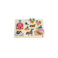 Hape E1402 - Puzzle Gli Animali della Fattoria