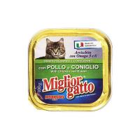 MigliorGatto Vaschetta Pollo e Coniglio