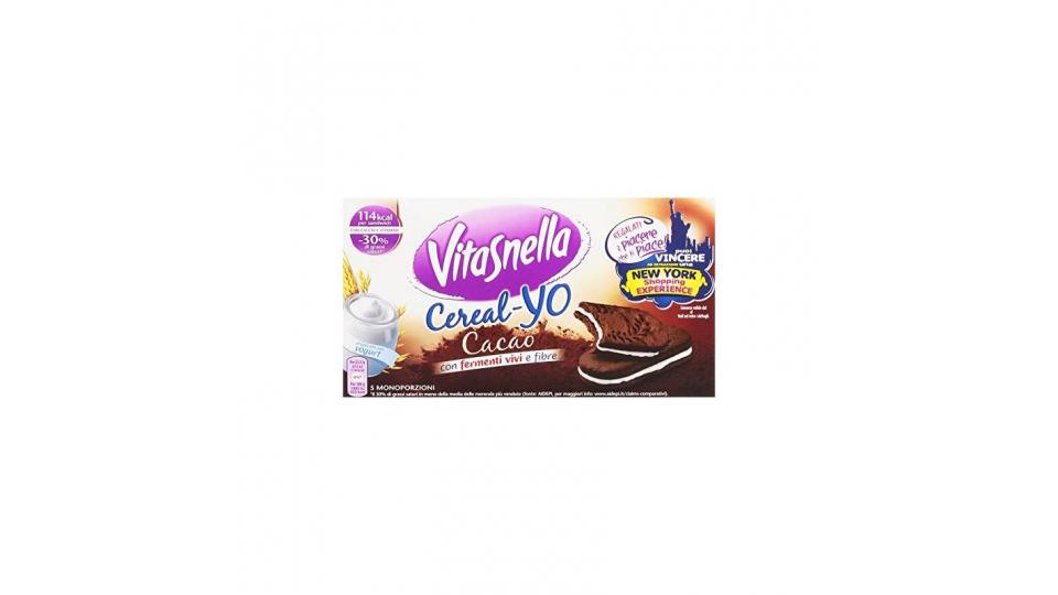 Vitasnella - Cereal-Yo , Cacao, Con Fermenti Vivi e Fibre - 253 g 