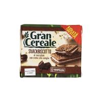 Grancereale - Snack Biscotto Al Cioccolato Con Crema Alla Vaniglia, Ricco Di Fibra E Ferro