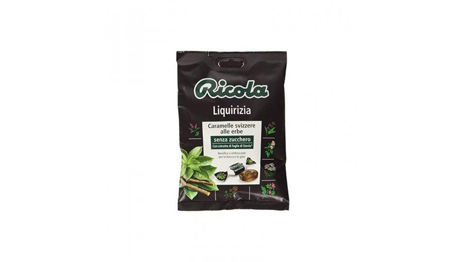 Caramelle Ricola busta 70g Liquirizia senza zucchero