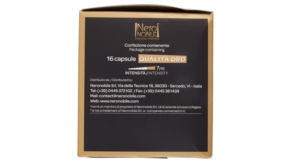 96 Capsule Caffè Oro Nero Nobile compatibili Nescafè Dolce Gusto®* ,672g
