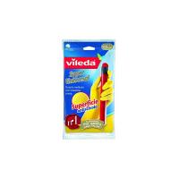 Vileda Super Universal Guanti Felpati all'Interno in Cotone e con Rilievi Antiscivolo per Ottima Presa, M