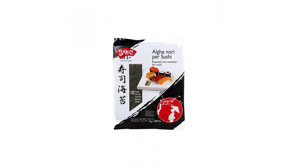 Biyori - Alghe Nori per Sushi - 2 confezioni da 25 g [50 g]