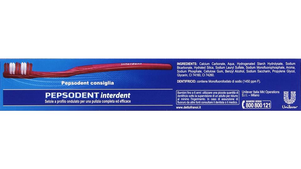 Pepsodent Dentifricio al Fluoro, sbiancante denti bianchi e forti
