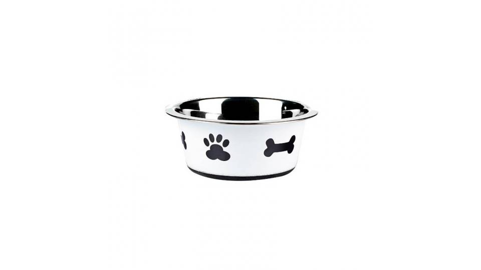 Classic Pet Products Classic Posh Paws piatto, 900 ml, Bianco