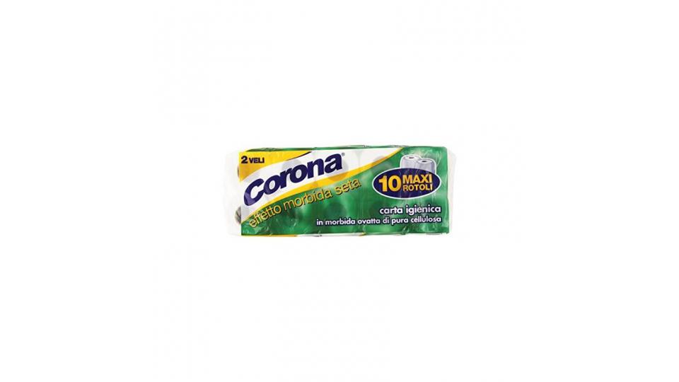Corona - Carta igienica, in morbida ovatta di pura cellulosa, 2 veli