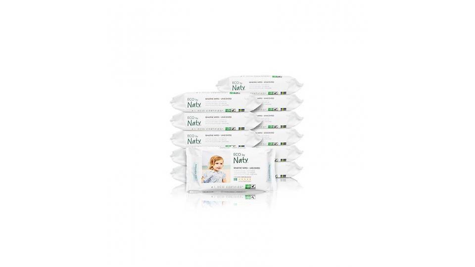 Naty by Nature Babycare Salviettime Umide Ecologiche, senza Profumo - 12 Confezioni da