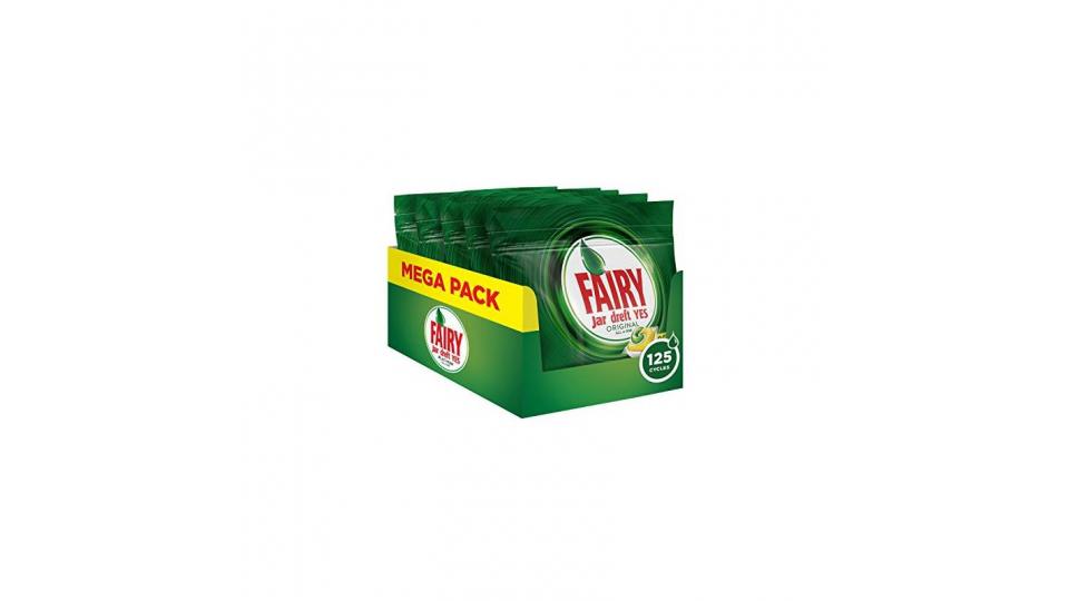 Fairy Original Tutto in Uno Limone Caps per Lavastoviglie, Maxi Confezione da