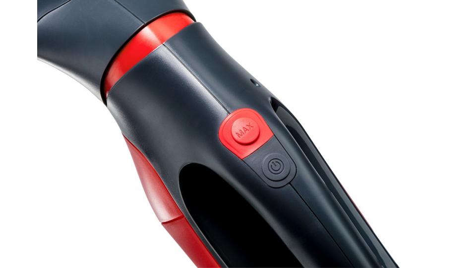 Vileda Windomatic Power Aspiragocce Elettrico senza Fili per Vetri, Finestre e Specchi, Rosso/Nero
