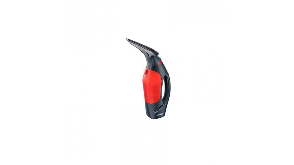 Vileda Windomatic Power Aspiragocce Elettrico senza Fili per Vetri, Finestre e Specchi, Rosso/Nero