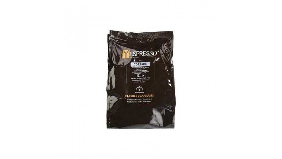 Yespresso Capsule Caffè Cortado Compatibili per Nescafe Dolce Gusto - Confezione da