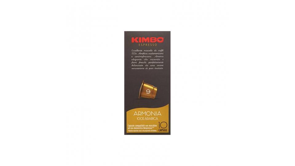 Kimbo Capsule Armonia Compatibili Nespresso (12 astucci da 10 capsule - totale 120 capsule)