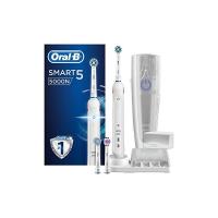 Oral-B Smart 5 5000N Spazzolino Elettrico, Ricaricabile, Connessione Bluetooth, 3 Testine di Ricambio, 1 Custodia da Viaggio, 5 Modalità tra cui Denti Sensibili, Sbiancante e Protezione Gengive
