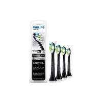 Philips HX6064/33 Sonicare DiamondClean Testina Standard, Denti Bianchi, 4 Pezzi, Nero