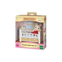 Sylvanian Families - Bebè Coniglio Cioccolato con Lettino