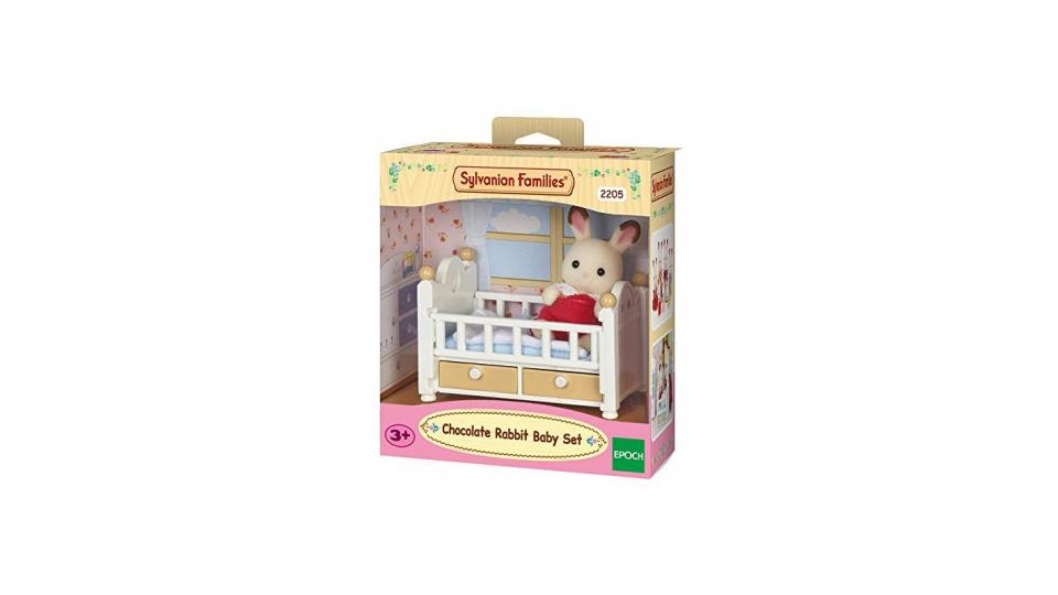 Sylvanian Families - Bebè Coniglio Cioccolato con Lettino