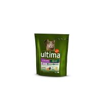 Ultima, Cibo Gatto Secco Croccantini Gatti Sterilizzati con Salmone e Orzo