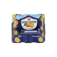 SANPELLEGRINO Bibite Gassate, ARANCIATA Lattina da 33 cl Confezione di