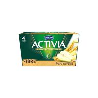 Danone - Activia, Yogurt con Fibre, Pera e Cereali