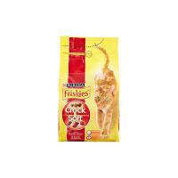 PURINA FRISKIES Gatto Crocchette Crock & Soft con Manzo, Pollo e Verdure Aggiunte sacco 1.5 Kg