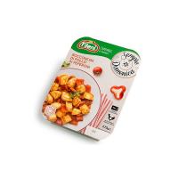Bocconcini di pollo e peperoni