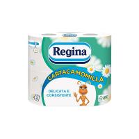 Regina - Carta Igienica, Cartacamomilla Soffice, Consistente, Delicata - 