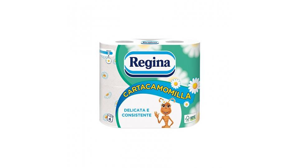 Regina - Carta Igienica, Cartacamomilla Soffice, Consistente, Delicata - 