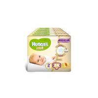 Huggies Pannolini Bebè, Taglia 2 (3-6 kg), 6 Confezioni da 24 [144 Pannolini]